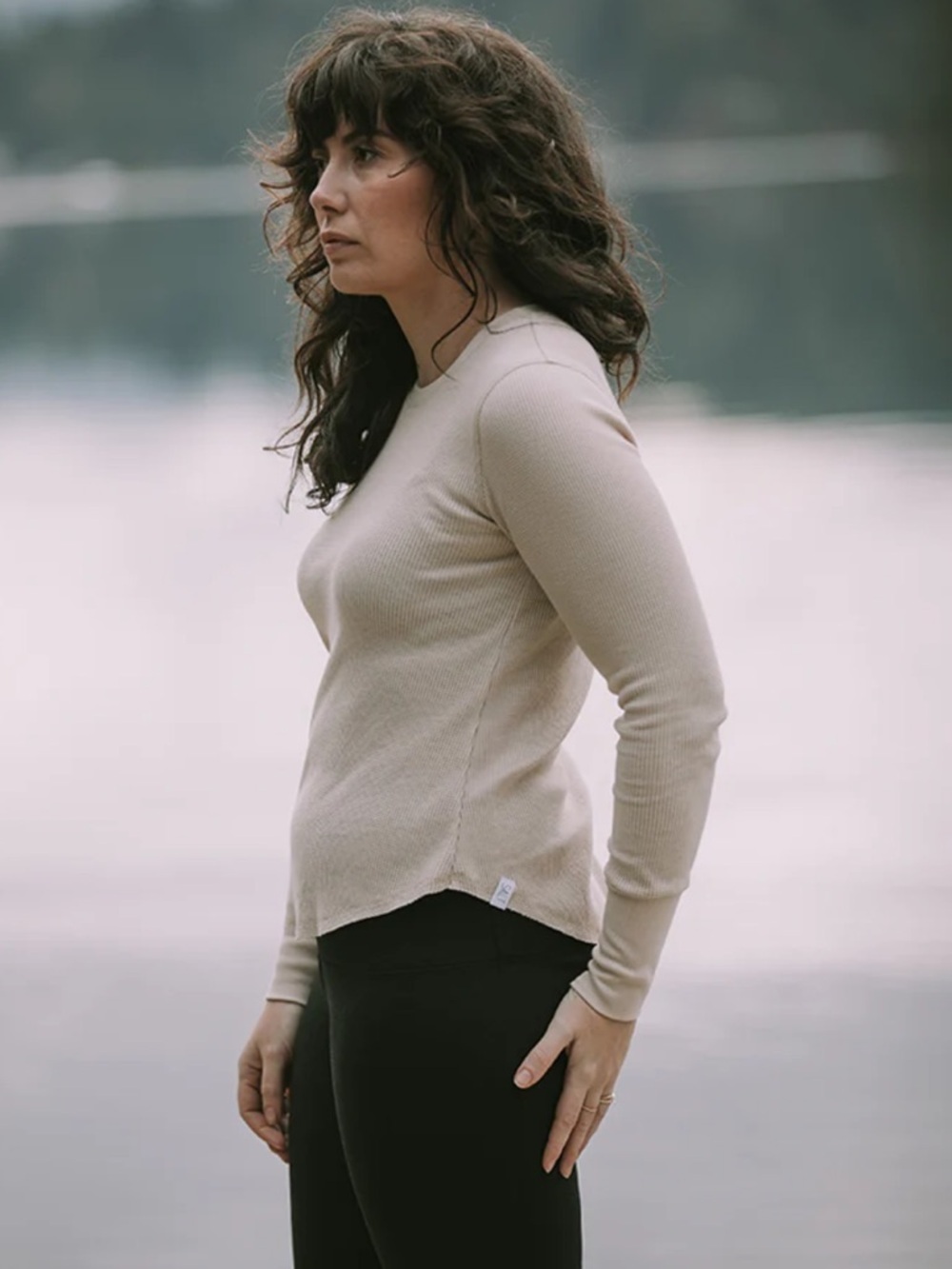 SALT Waffle Long Sleeve  (MADE IN CANADA)  | S | Tan